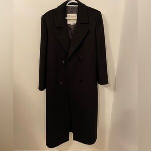 London Fog Black Wool Coat